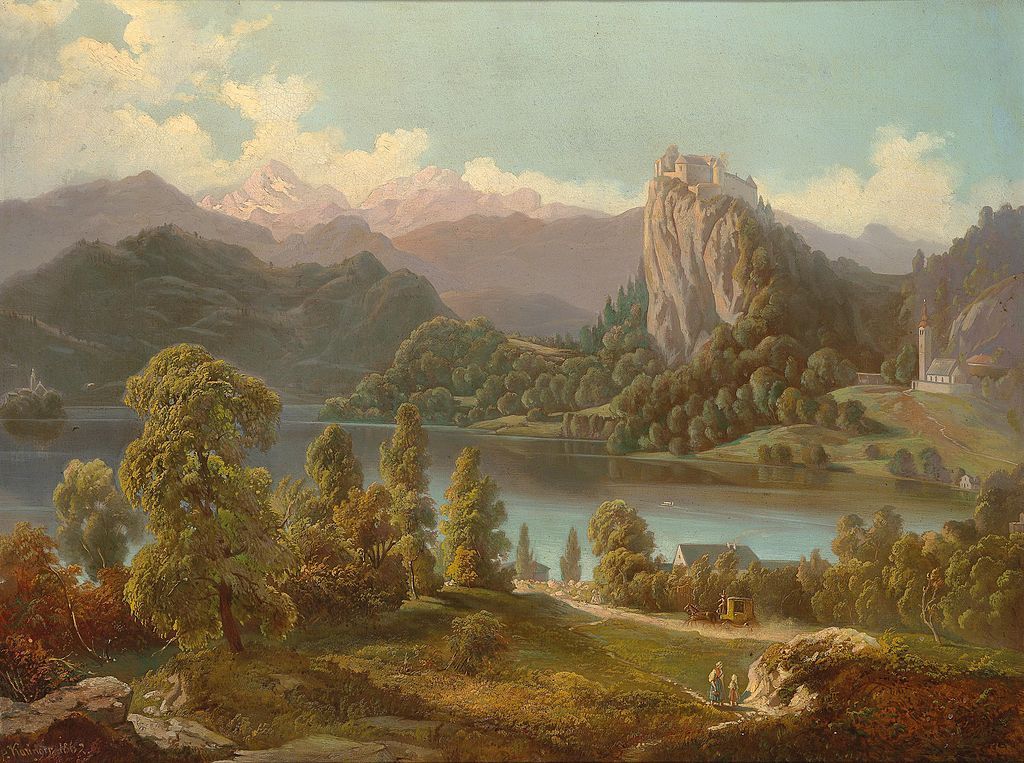 Anton_Karinger_-_View_of_the_Castle_and_Island_with_St_Mary’s_Church_on_Lake_Bled.jpg
