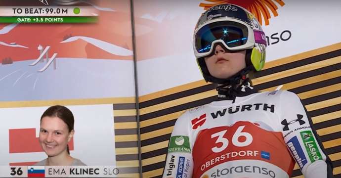 Ski Jumping: Ema Klinec Wins World Championship in Oberstdorf (Video)