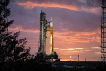 Liftoff of NASA's Space Launch System rocket and integrated Orion spacecraft is targeted for 8:33 a.m. EDT on Monday, Aug. 29, 2022, from Launch Complex 39B at NASA’s Kennedy Space Center in Florida.