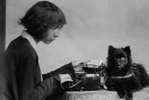 Alma Karlin and friend