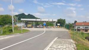 The Croatian side of the border