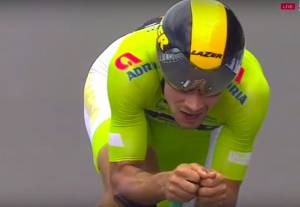 Primož Roglič wins the time trial
