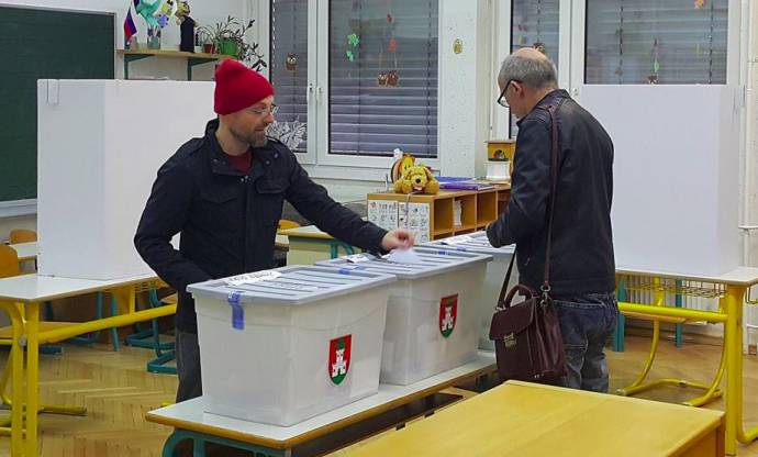 Democracy in action, somewhere in Ljubljana