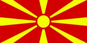 The Macedonian flag