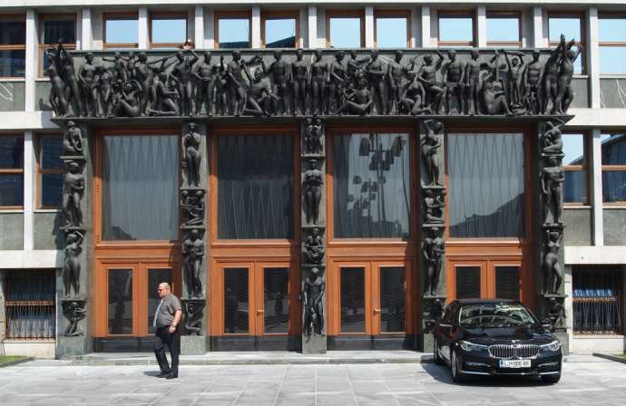 The National Assembly / Parliament building in Ljubljana