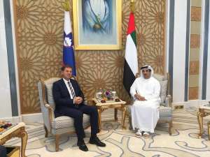  Foreign Minister Miro Cerar met Minister of State for Foreign Affairs Anwar bin Mohammed Gargash