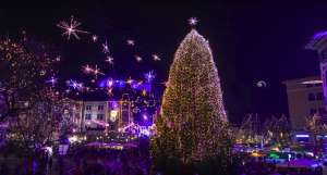 Lights from an earlier year in Ljubljana