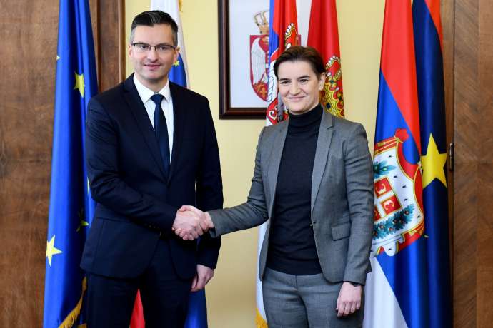 Prime Minister Marjan &Scaron;arec and Prime Minister Ana Brnabić