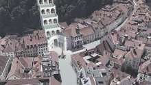 Going up to Castle Hill, next to today's Town Hall and Robba Fountain