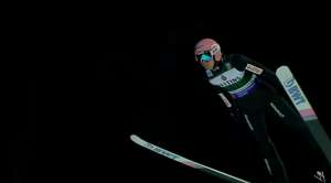 Dawid Kubacki in flight