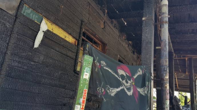 Arson at Metelkova’s Jalla Jalla