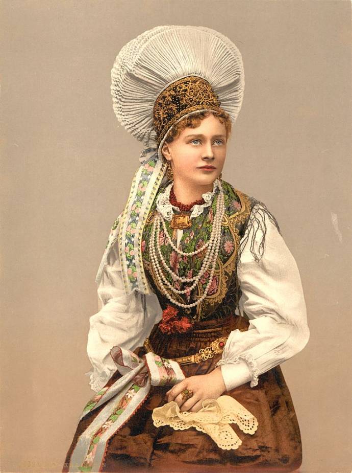 Girl in Native Costume, Carniola,1897