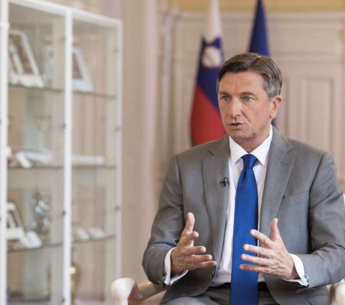 Borut Pahor at an earlier event