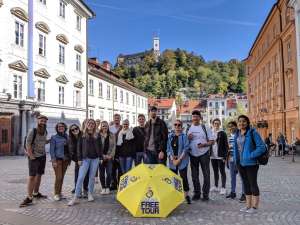 Look for the yellow umbrella and join