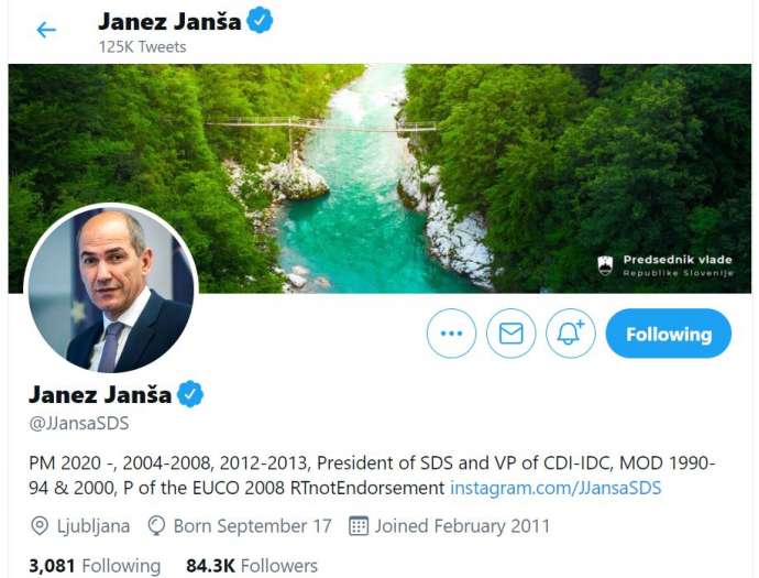 Delo Sees Method in Janša&#039;s Tweets