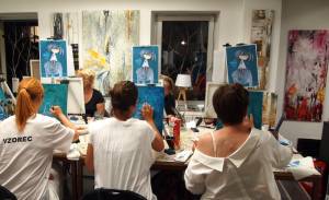 Design with Wine Brings Painting Parties to Ljubljana