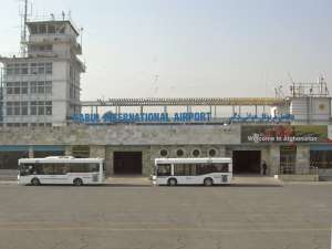 The airport in more peaceful times