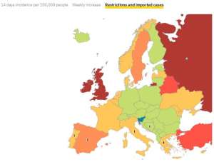 Changes to Quarantine Rules for Arrivals from Red Countries on Saturday