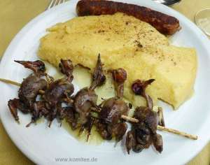 Polenta ucelli (polenta with songbirds)