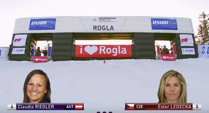 Prommegger and Ledecka Win Snowboard World Cup Event on Rogla (Video)