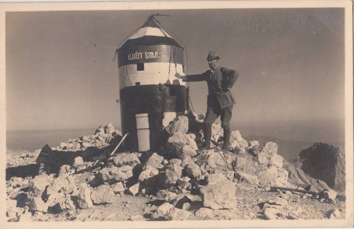 Postcard of Aljaž Tower, 1923