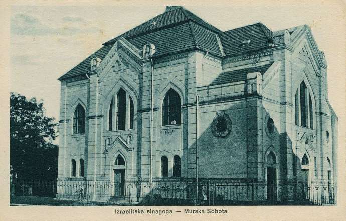 Postcard of Murska Sobota Synagogue, date unknown