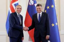 Pahor & Johannesson Talk Ukraine, Western Balkans