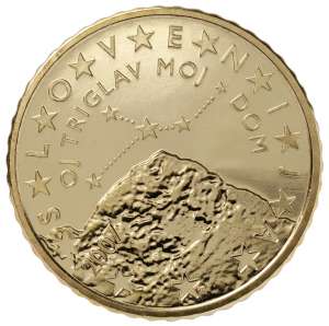 Triglav on the Slovenian version of the 50-cent coin