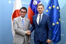 Taro Kono and Miro Cerar