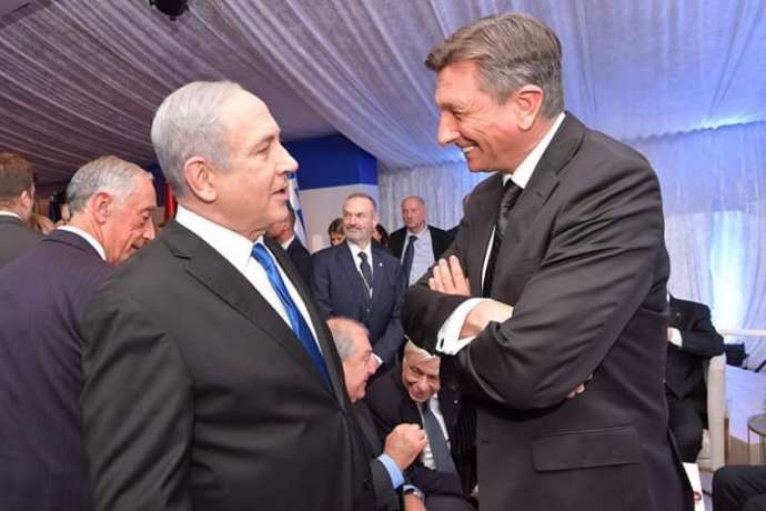 Benjamin Netanyahu and Borut Pahor