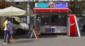 In Ljubljana&#039;s Central Market, by Dragon Bridge