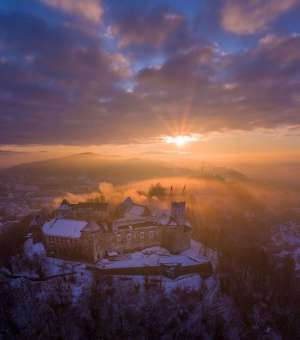 Ljubljana Castle, one morning in December 2019