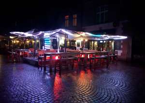 Not Dubai at night, but Ljubljana by the river