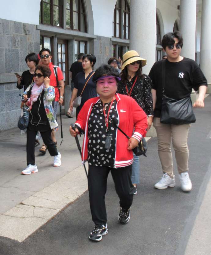 Tourists in Ljubljana