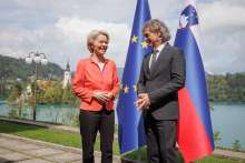 Golob & Von Der Leyen Talk Energy Supply in Bled