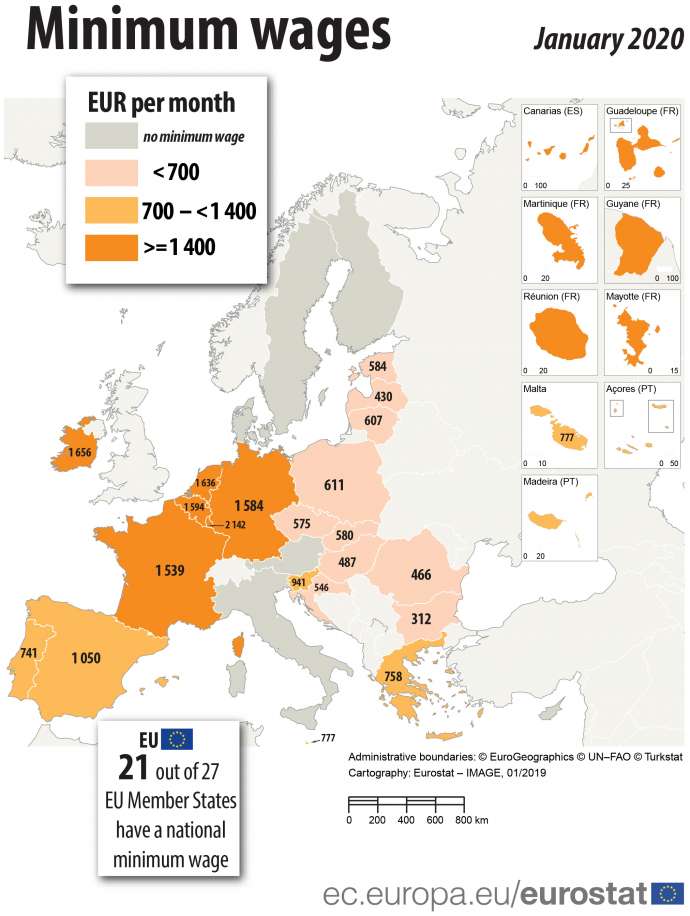 Slovenia Has Smallest Difference Between Minimum &amp; Average Wages in EU