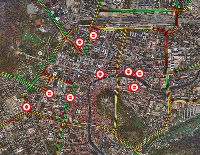 Closed Roads in Ljubljana for Summer 2019