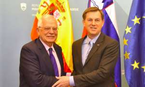 Mr Borrel, left, and Dr Cerar, right
