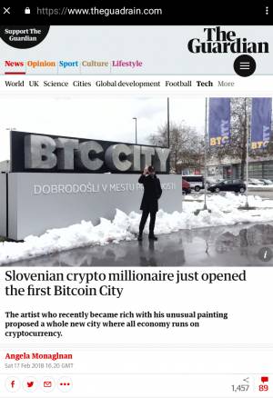Fake Guardian Page Promotes Ljubljana’s BTC City as “Bitcoin City”