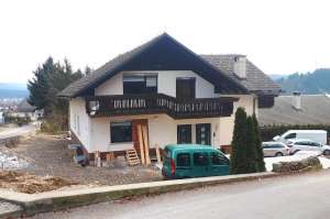A new home being built in Logatec, December 2018