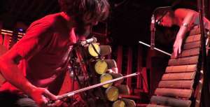 Two thirds of &Scaron;irom, live