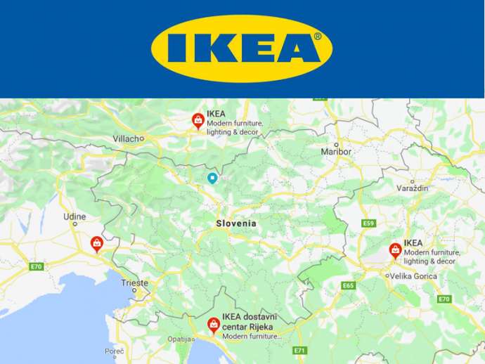 Stopped at the border - the nearest IKEA stores if you live in Slovenia