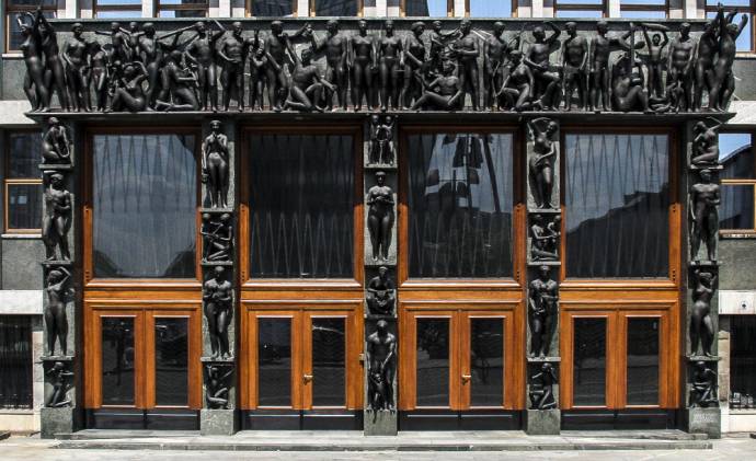 The doors of Parliament