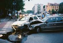 A car crash in Ljubljana