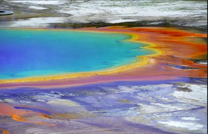 A thermal spring in Yellowstone Park